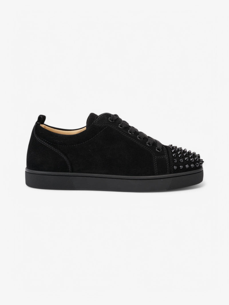  Christian Louboutin Louis Junior Spikes Black Suede EU 40 UK 6