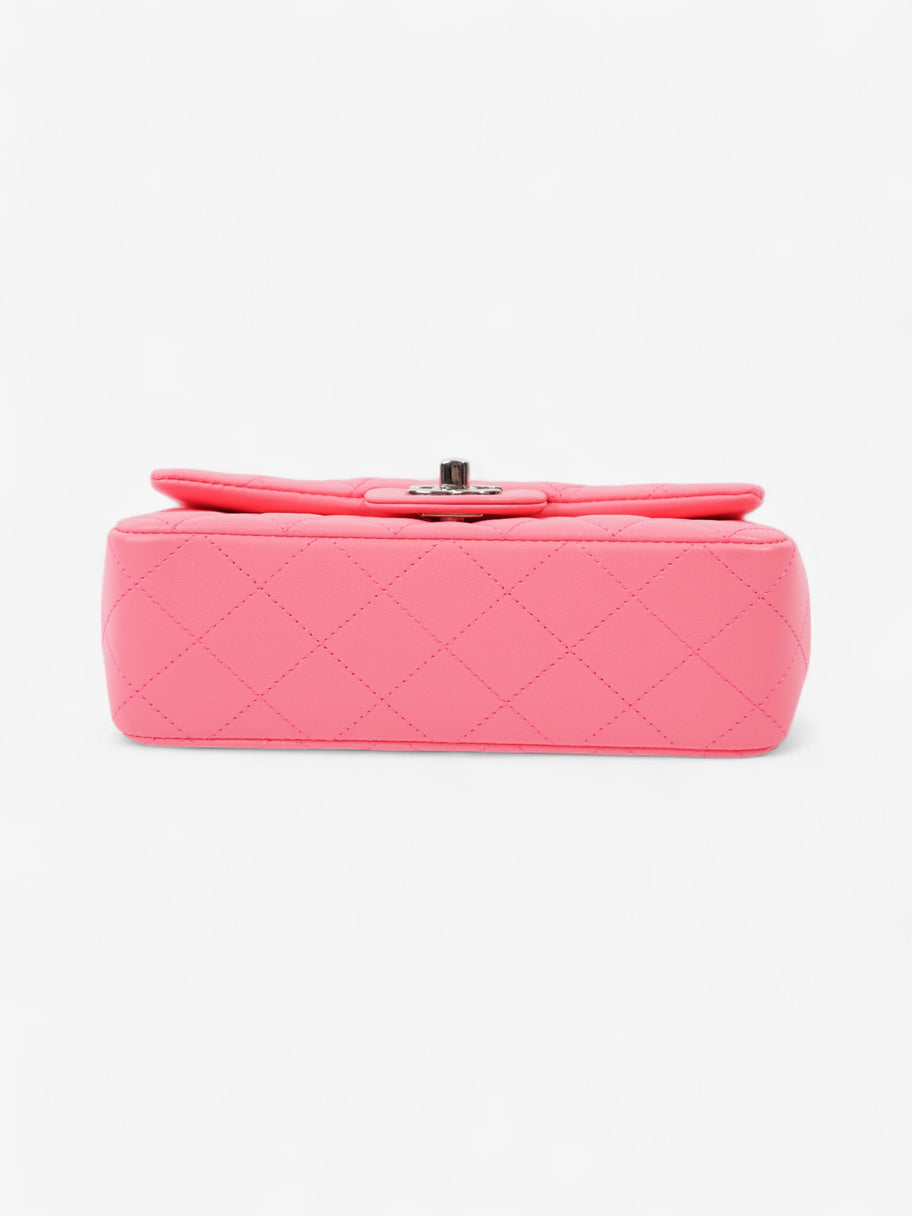 Chanel Classic Flap Neon Pink Lambskin Leather Mini Image 6