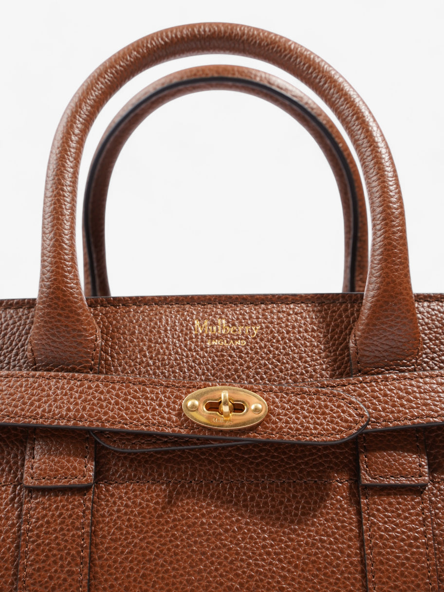 Mulberry Zipped Bayswater Oak Grained Leather Mini Image 7