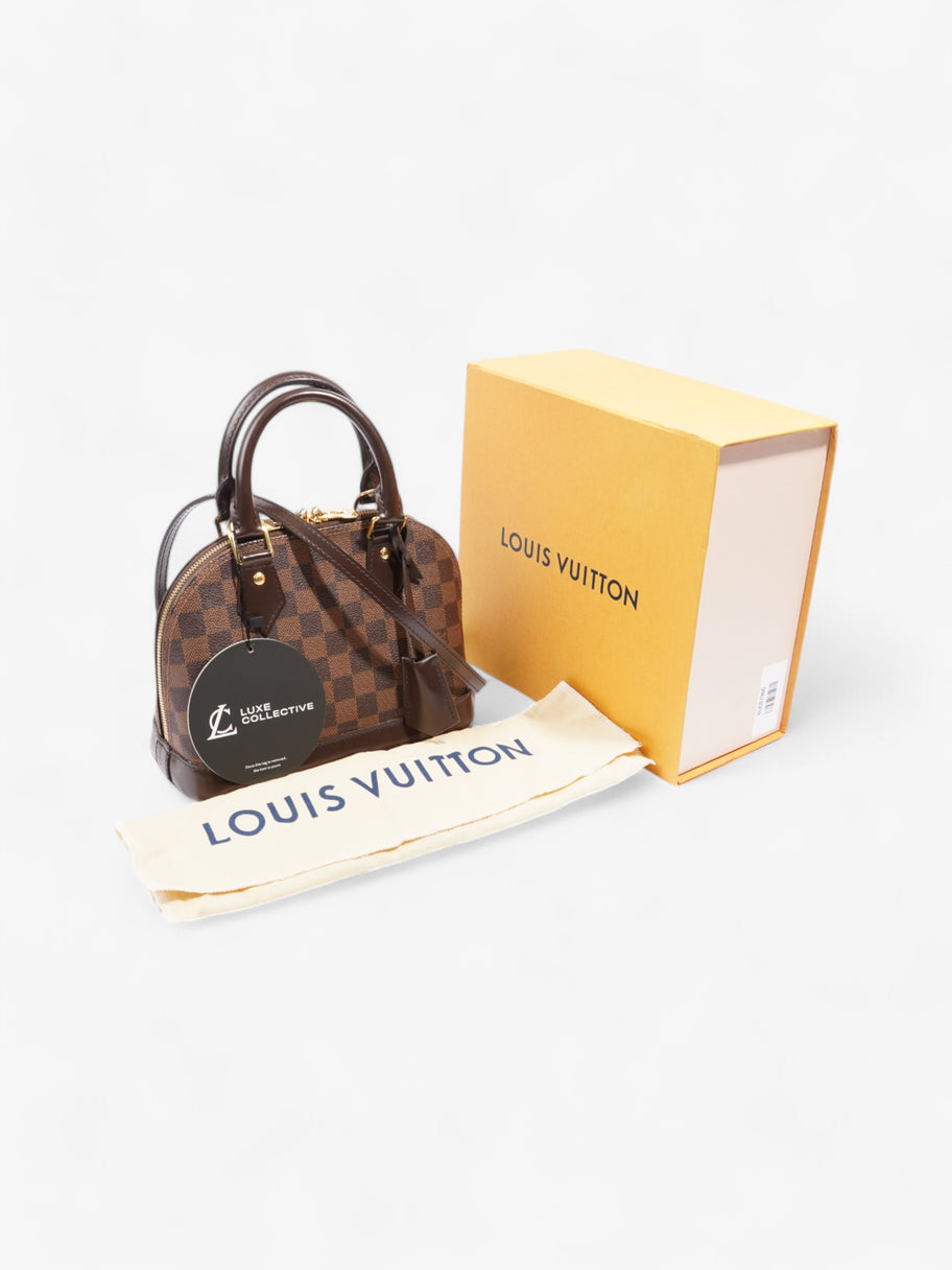 Louis Vuitton Alma Damier Ebene Coated Canvas BB Image 9