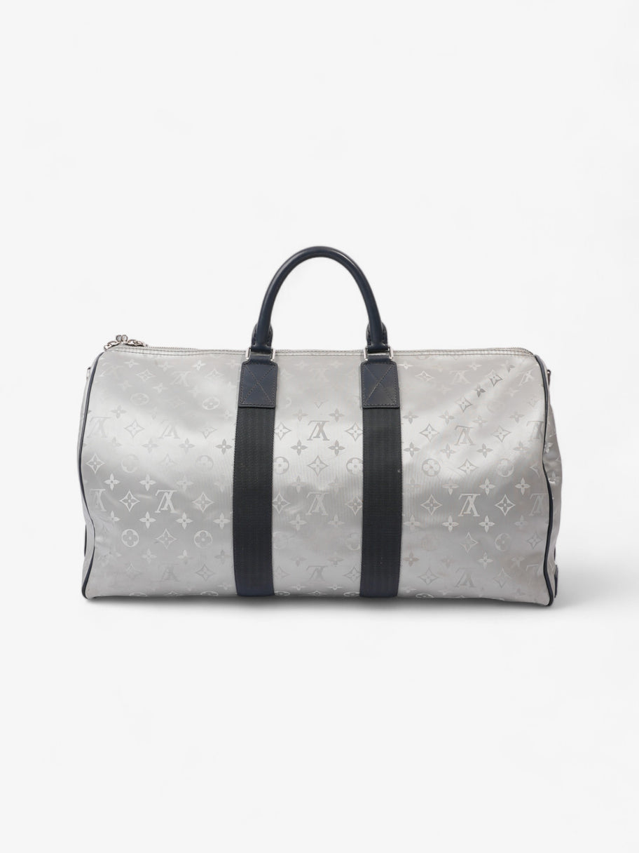 Louis Vuitton Keepall Bandouliere Monogram Satellite / Navy Blue Canvas 50 Image 4