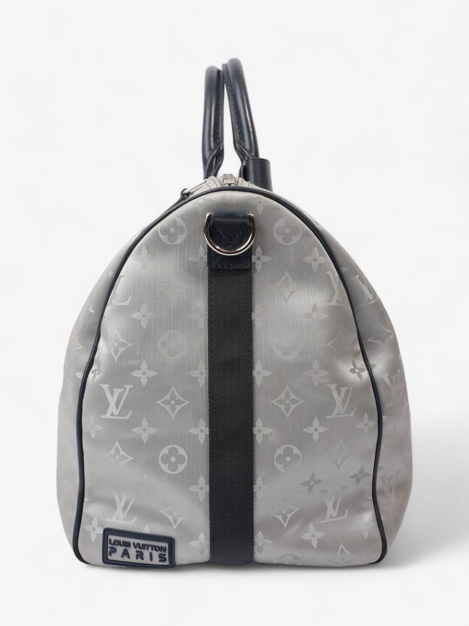 Louis Vuitton Keepall Bandouliere Monogram Satellite / Navy Blue Canvas 50 Image 5