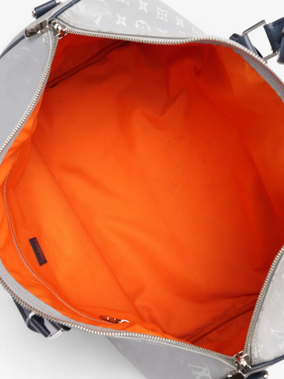 Louis Vuitton Keepall Bandouliere Monogram Satellite / Navy Blue Canvas 50 Image 10