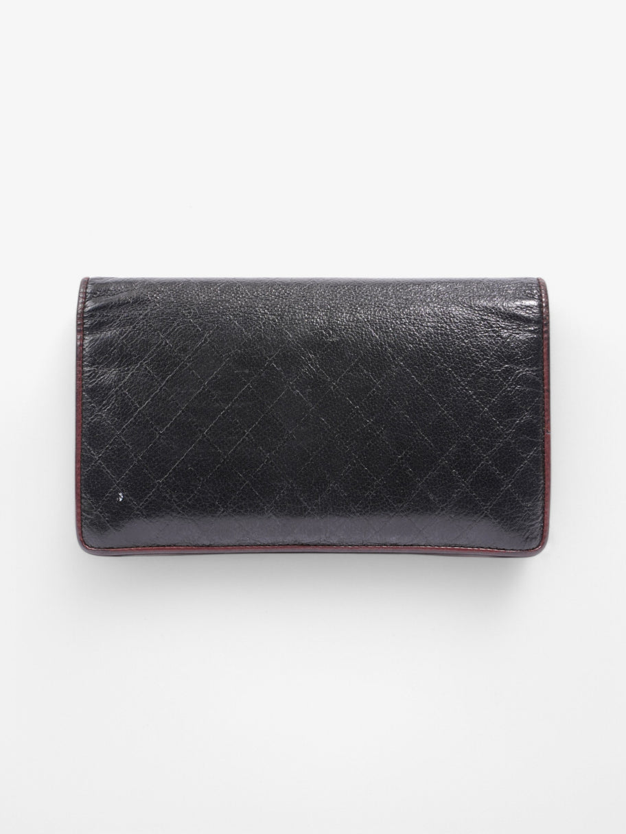 Chanel CC Wallet Black / Maroon Leather Image 3