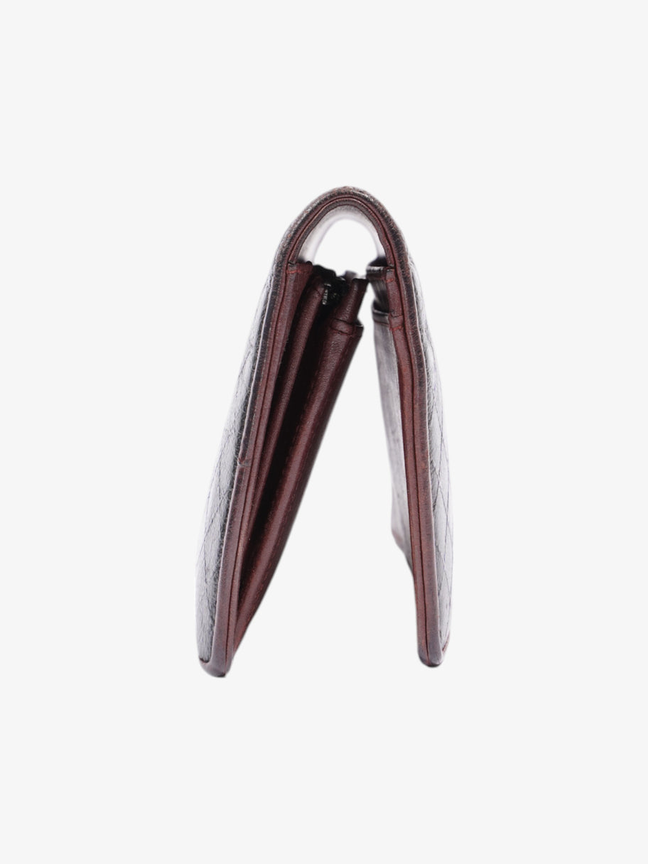 Chanel CC Wallet Black / Maroon Leather Image 4