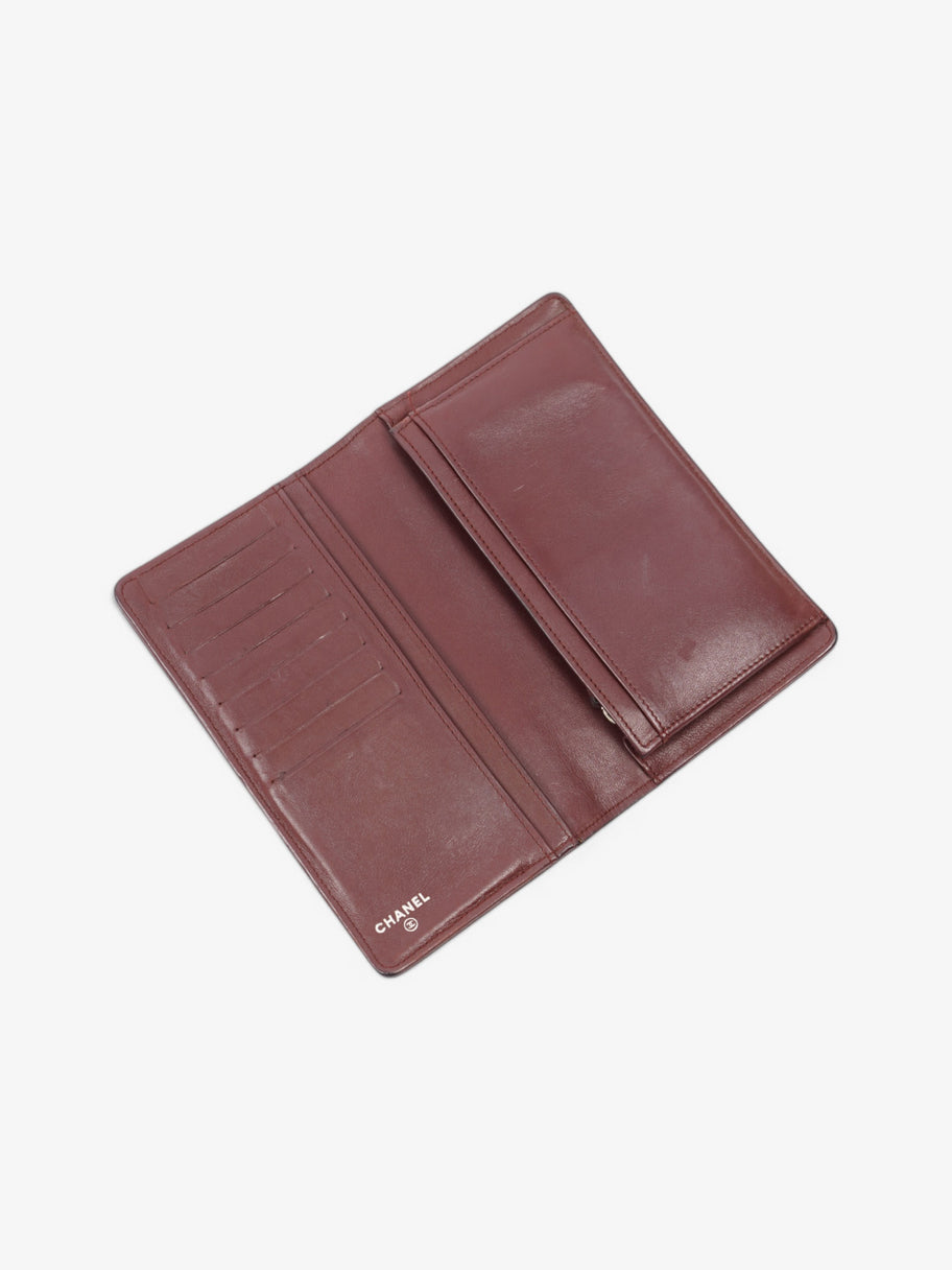 Chanel CC Wallet Black / Maroon Leather Image 5