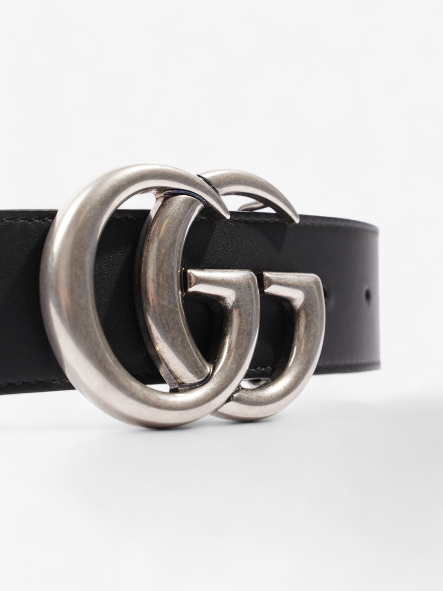 Gucci GG Marmont Wide Belt Black Leather 95cm 38mm Image 3