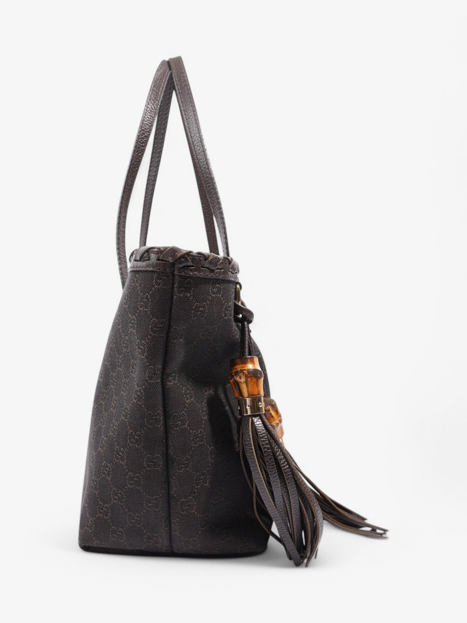 Gucci GG Tassel Tote GG Supreme / Brown Denim Image 5