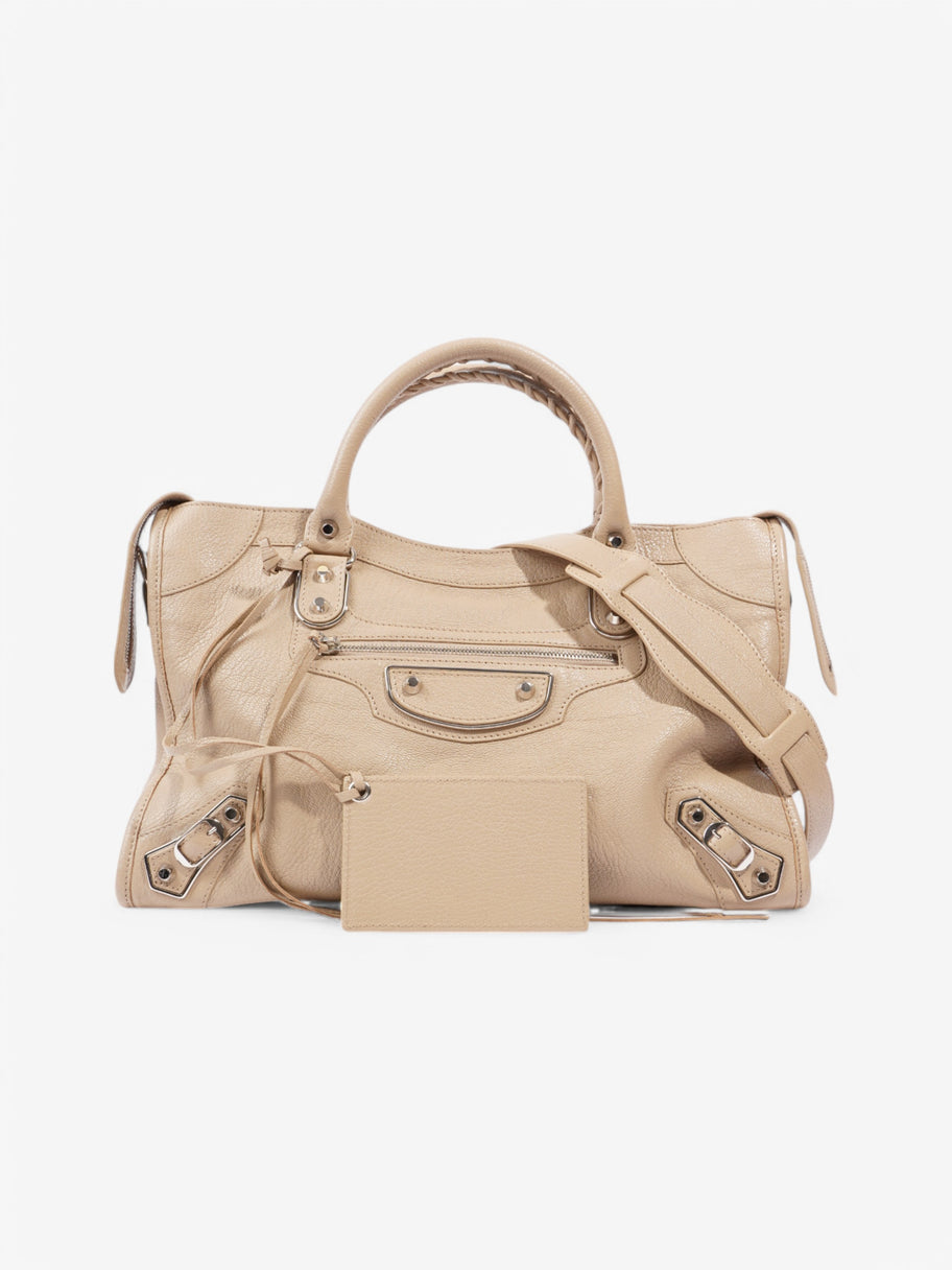Balenciaga City Bag Beige Leather Image 1