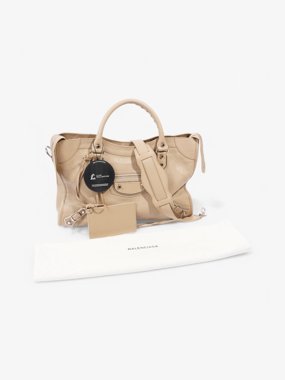 Balenciaga City Bag Beige Leather Image 10