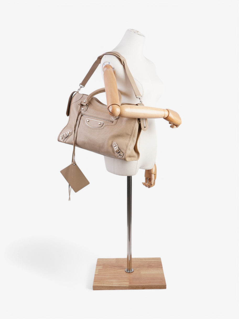 Balenciaga City Bag Beige Leather Image 2