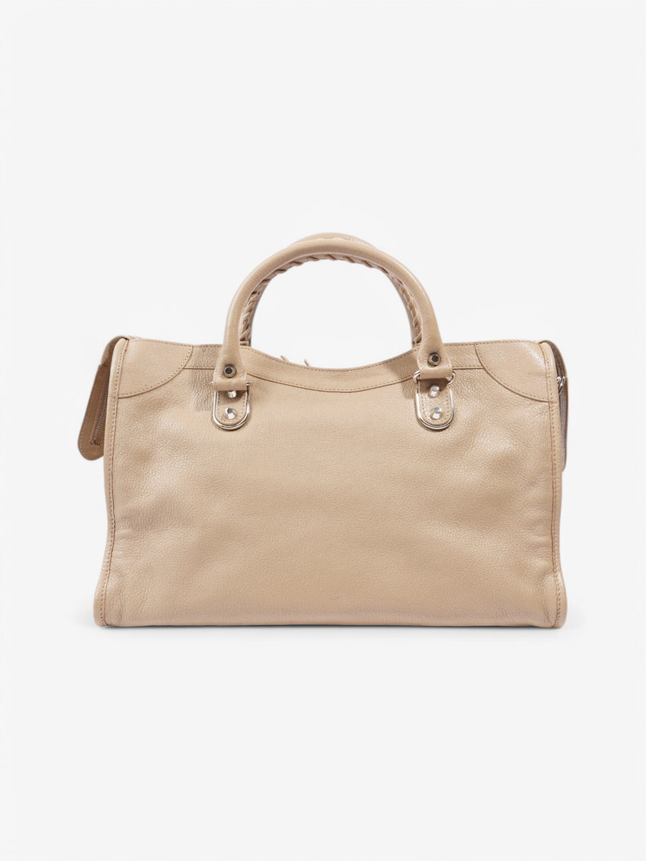 Balenciaga City Bag Beige Leather Image 4