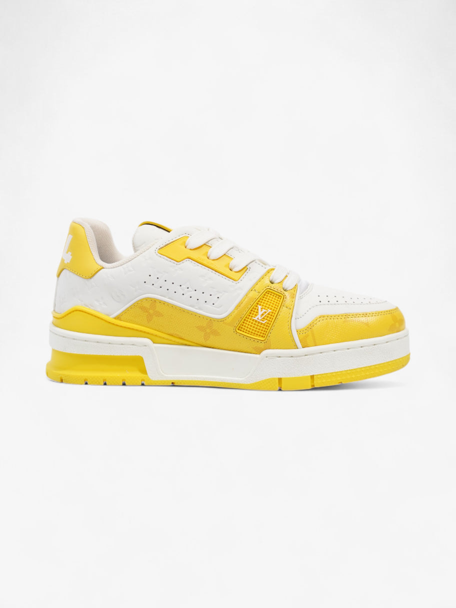 Louis Vuitton LV 54 Sneakers White  / Yellow Leather EU 35 UK 2 Image 4