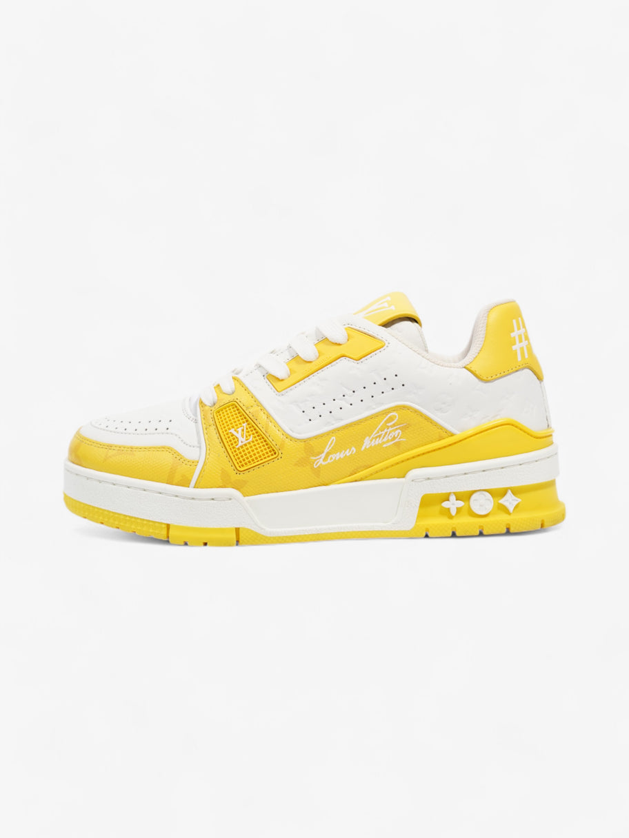 Louis Vuitton LV 54 Sneakers White  / Yellow Leather EU 35 UK 2 Image 5