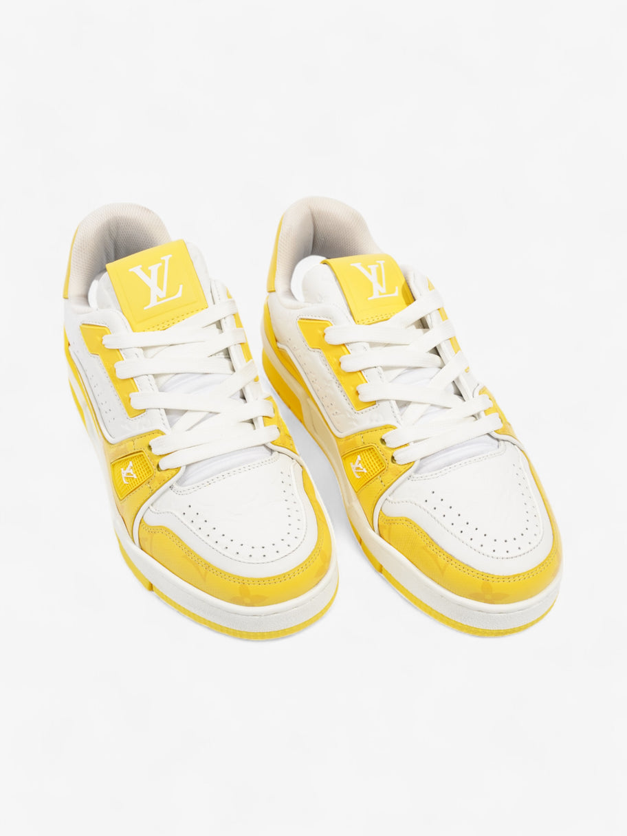Louis Vuitton LV 54 Sneakers White  / Yellow Leather EU 35 UK 2 Image 8
