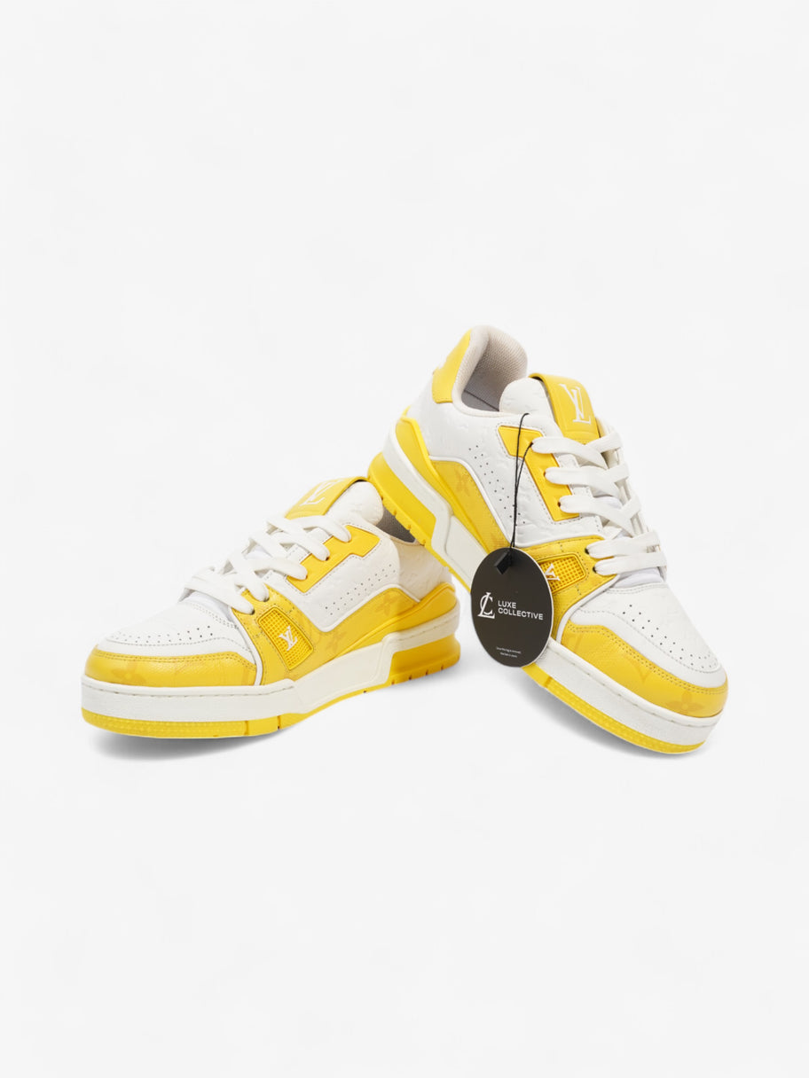 Louis Vuitton LV 54 Sneakers White  / Yellow Leather EU 35 UK 2 Image 9