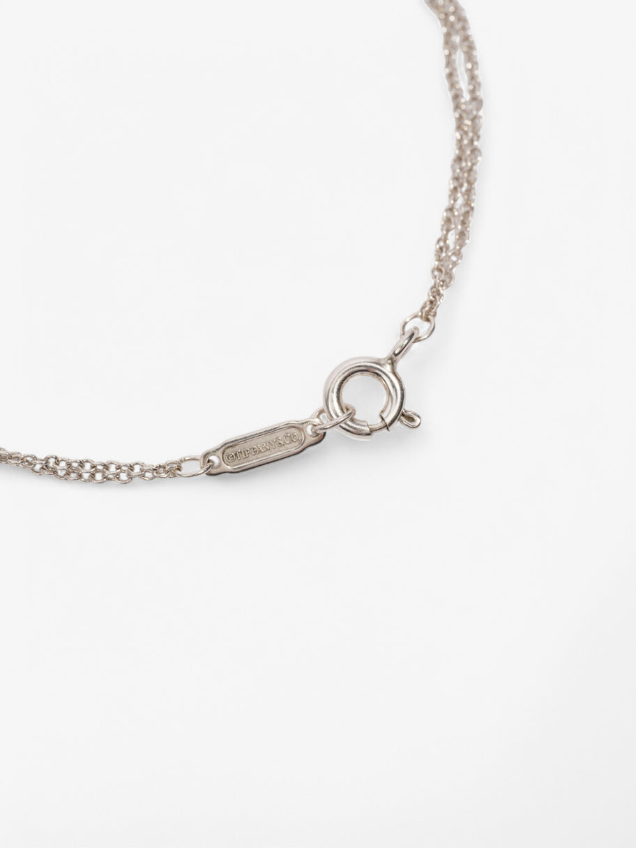 Tiffany and Co Heart Tag Double Chain Bracelet Silver Silver Sterling Image 3