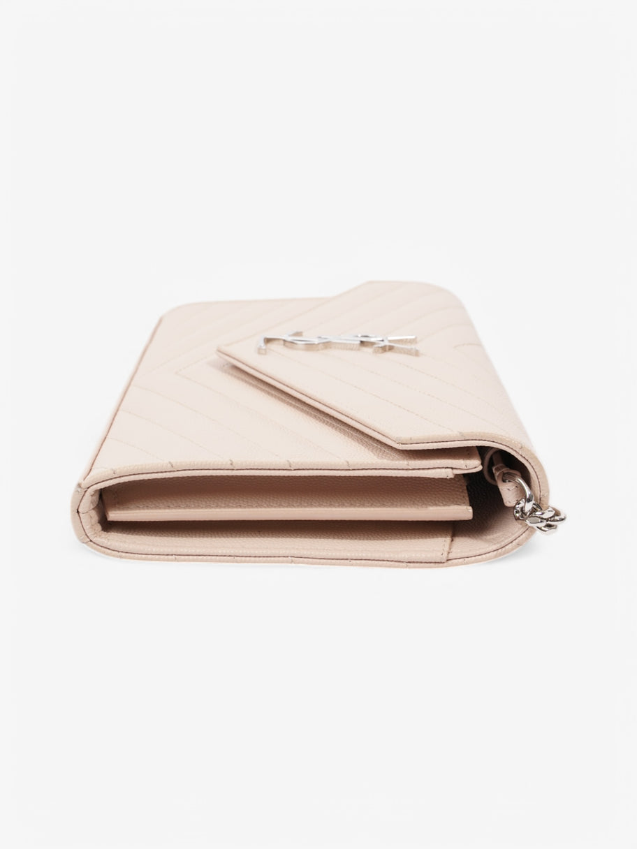 Saint Laurent Cassandre Chain Wallet Light Pink Calfskin Leather Image 3