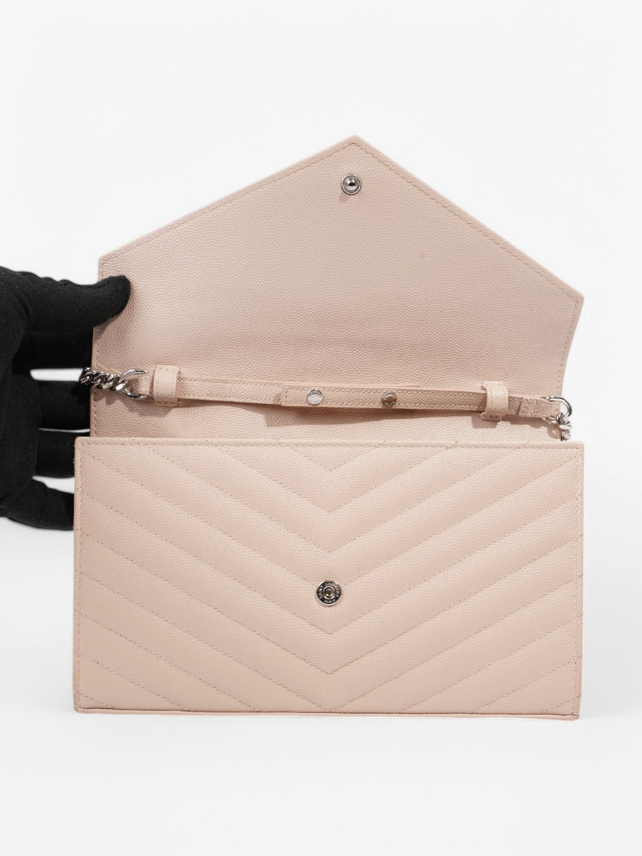 Saint Laurent Cassandre Chain Wallet Light Pink Calfskin Leather Image 7