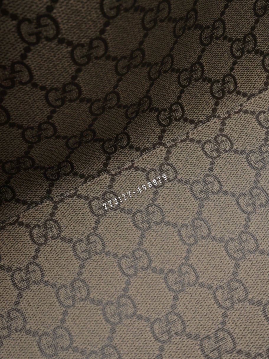 Gucci Gucci Logo-print  White  / Brown Canvas Large Image 10