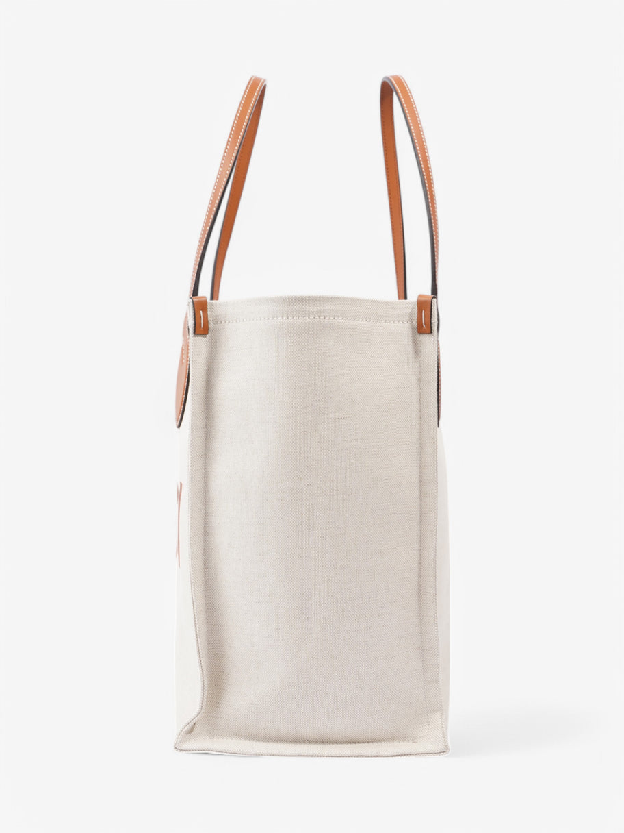 Gucci Gucci Logo-print  White  / Brown Canvas Large Image 3