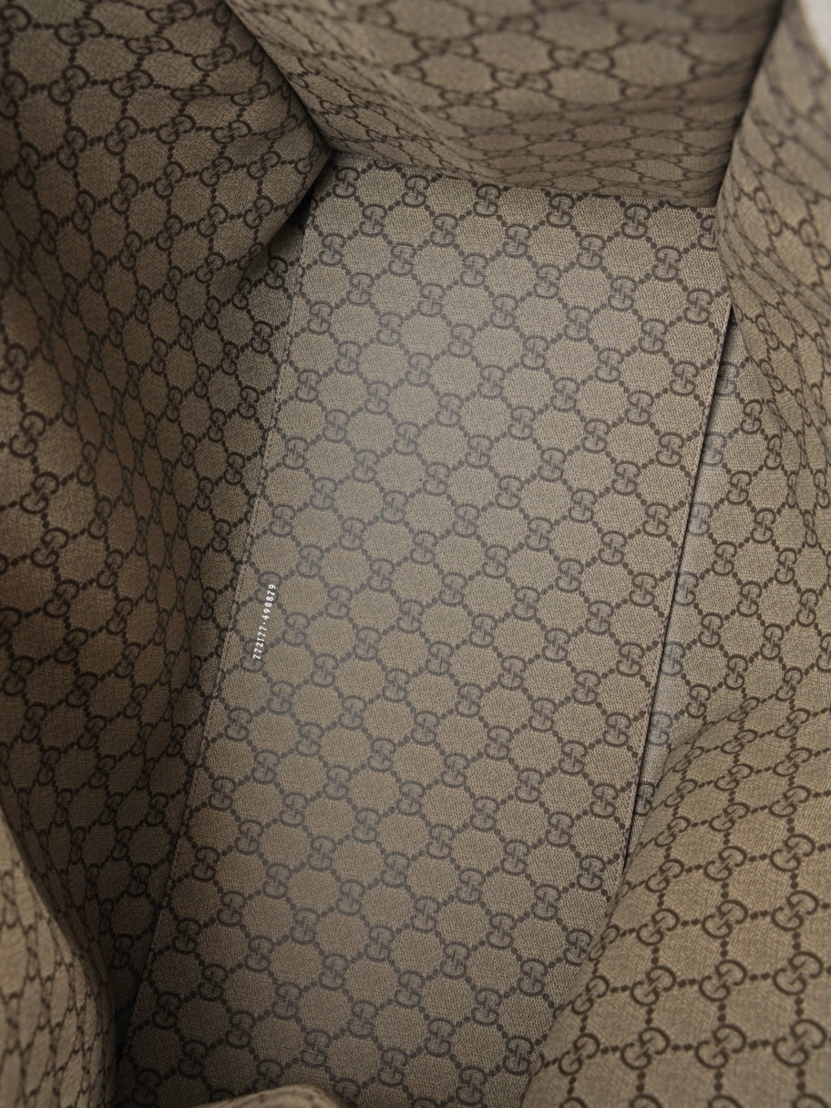 Gucci Gucci Logo-print  White  / Brown Canvas Large Image 9