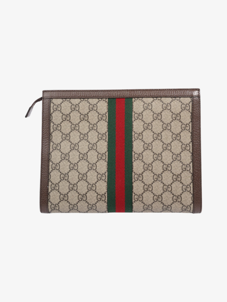 Gucci Ophidia Pouch Beige  / Brown / Green Coated Canvas Image 4