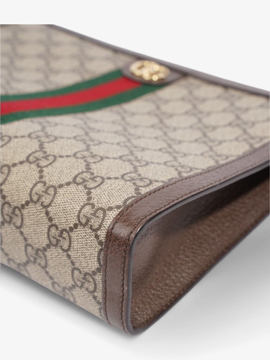Gucci Ophidia Pouch Beige  / Brown / Green Coated Canvas Image 7