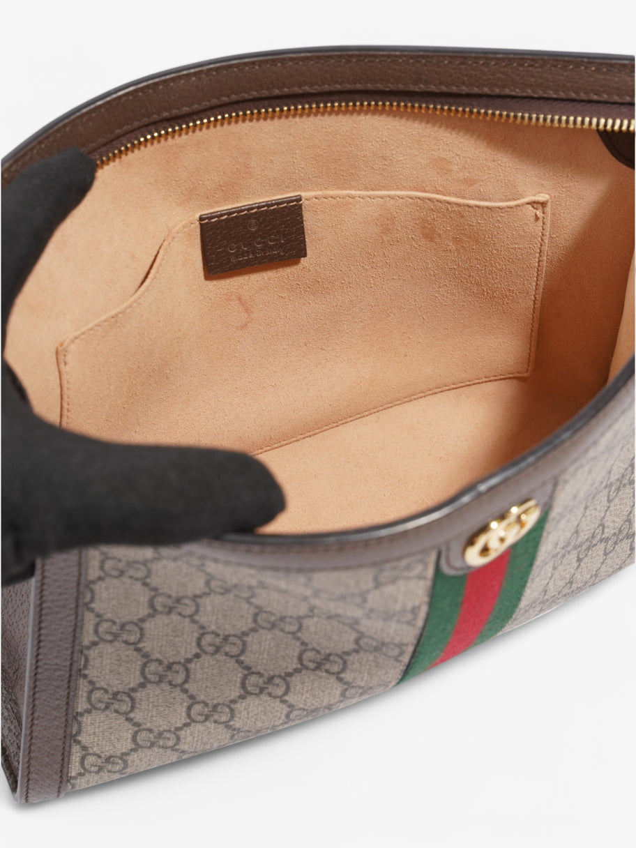 Gucci Ophidia Pouch Beige  / Brown / Green Coated Canvas Image 8