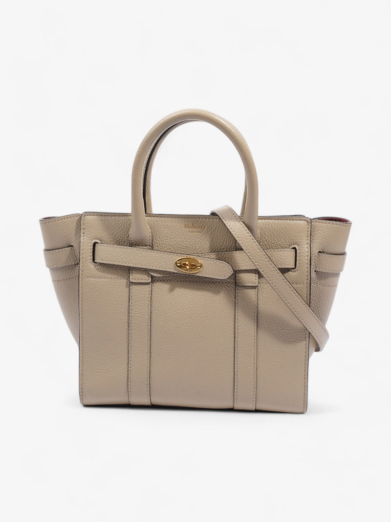  Mulberry Zipped Bayswater Chalk Grained Leather Mini