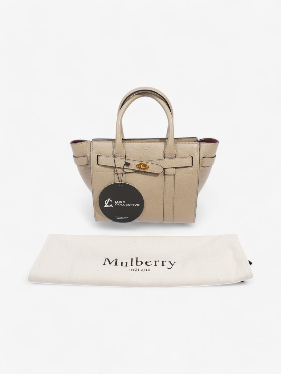Mulberry Zipped Bayswater Chalk Grained Leather Mini Image 8