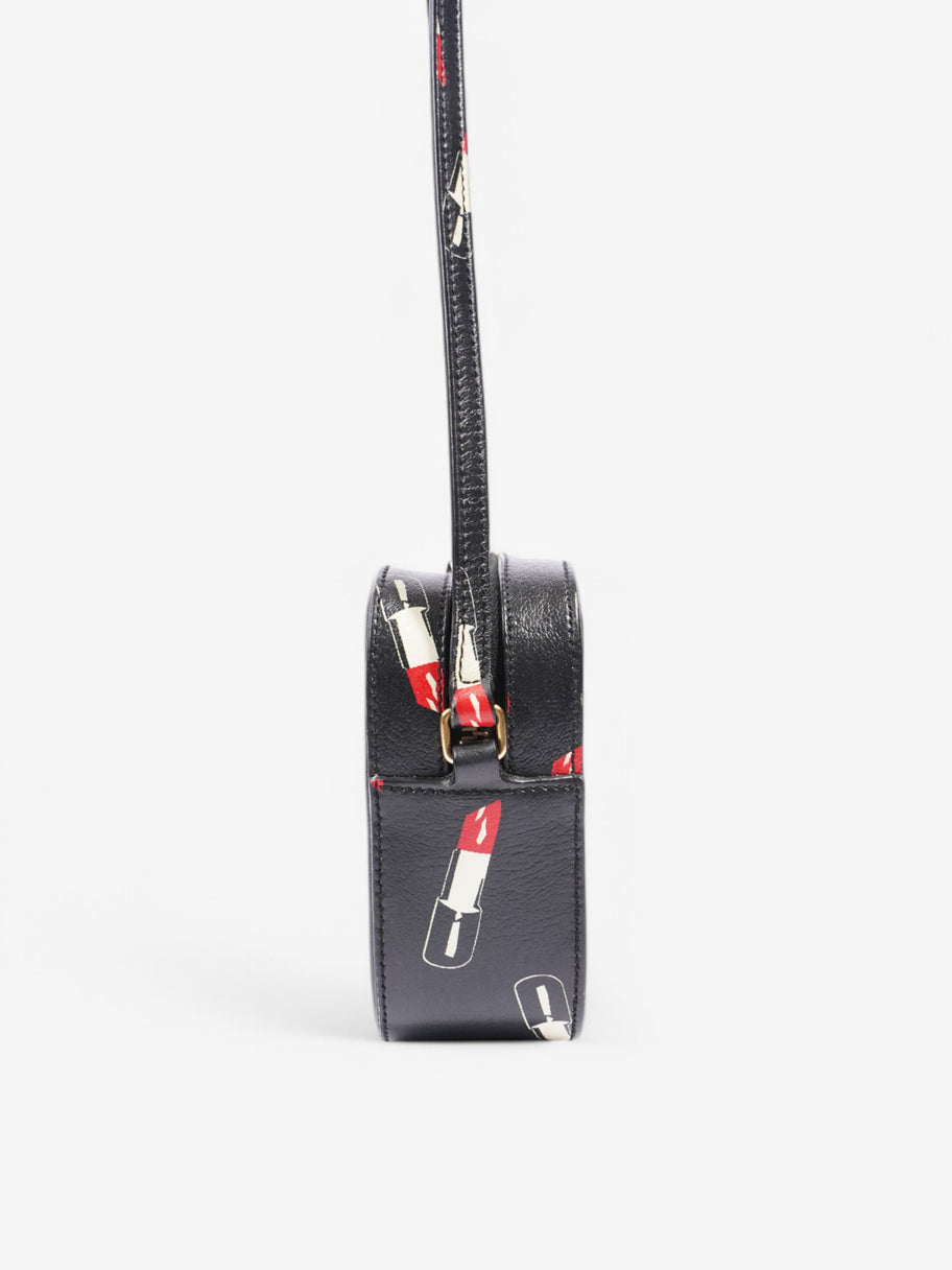 Saint Laurent Shoulder Bag Black / White / Red Leather Image 5