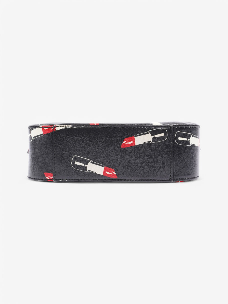 Saint Laurent Shoulder Bag Black / White / Red Leather Image 6