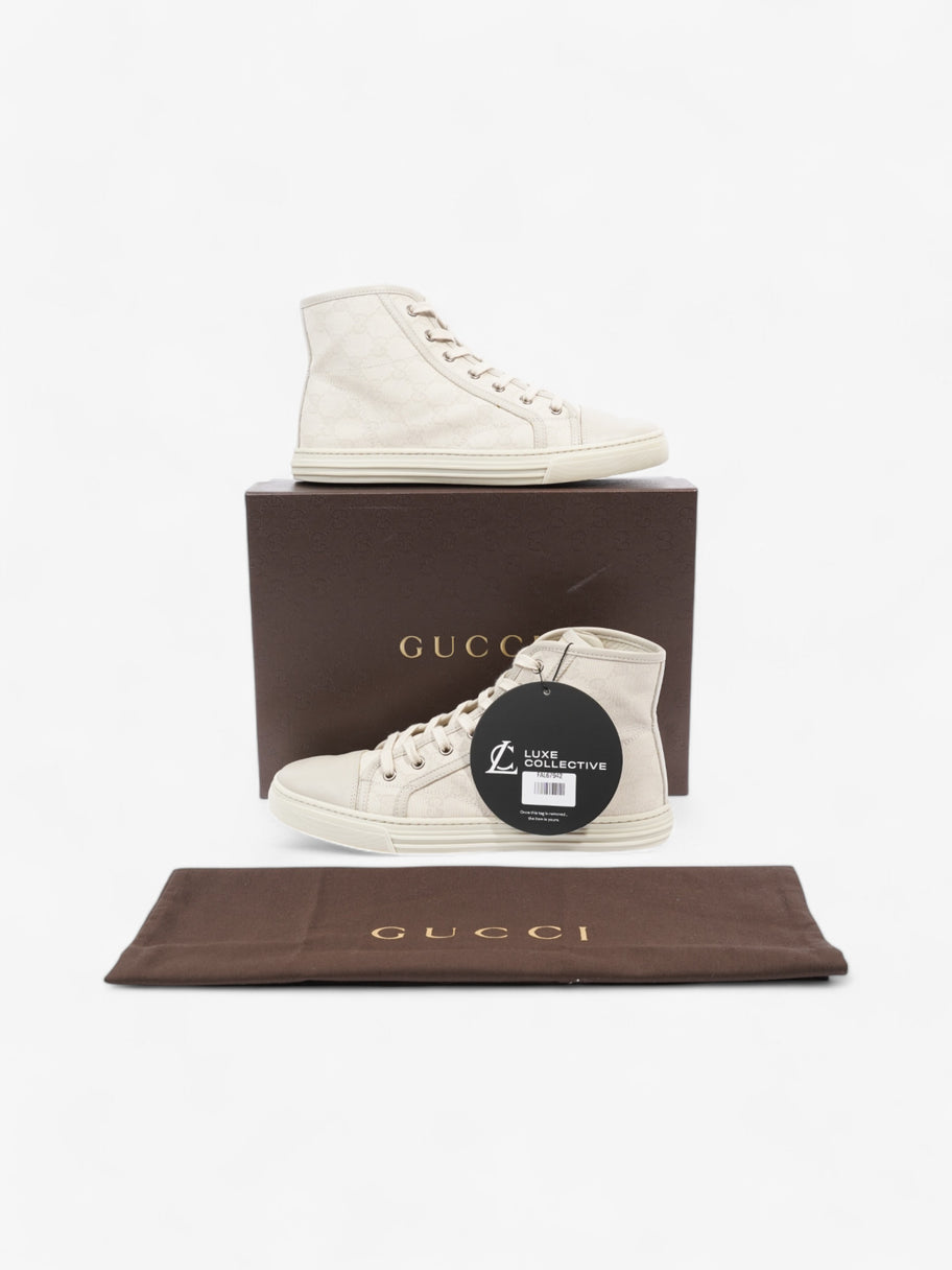 Gucci GG High-Top Sneakers Beige  Canvas EU 38.5 UK 5.5 Image 10