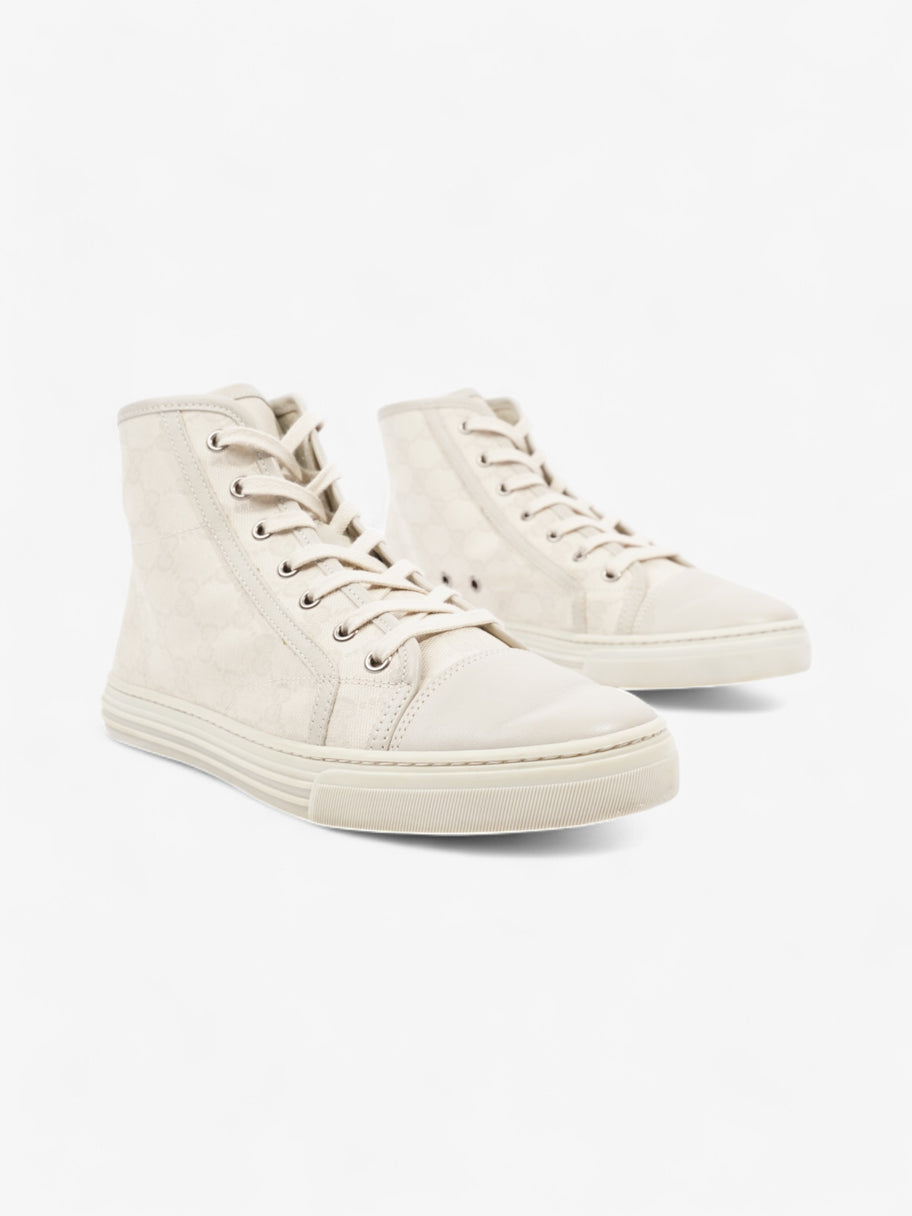 Gucci GG High-Top Sneakers Beige  Canvas EU 38.5 UK 5.5 Image 2