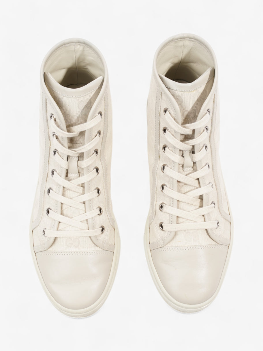 Gucci GG High-Top Sneakers Beige  Canvas EU 38.5 UK 5.5 Image 8