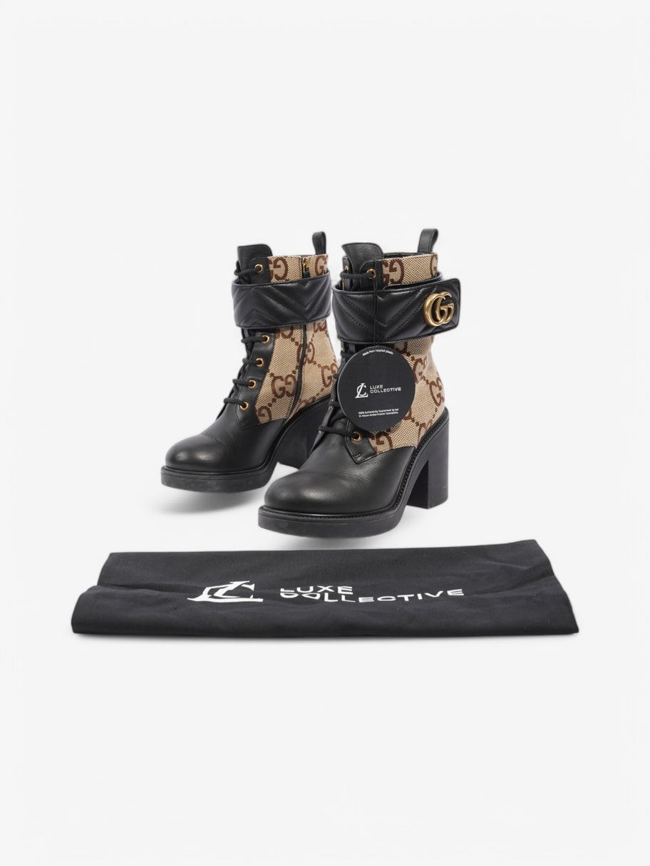 Gucci GG Platform Boots 90 Beige  / Black Leather EU 38 UK 5 Image 10