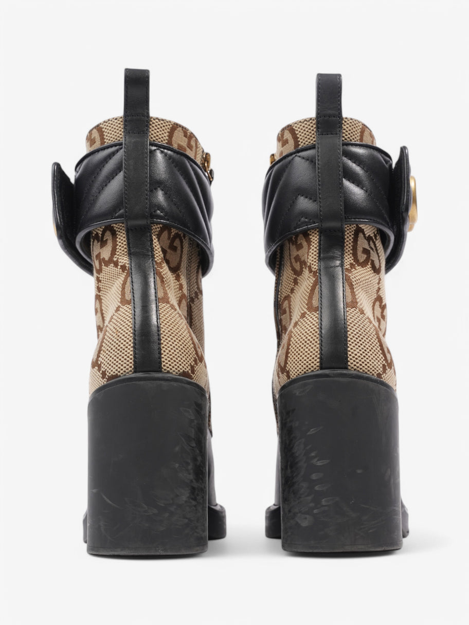 Gucci GG Platform Boots 90 Beige  / Black Leather EU 38 UK 5 Image 6