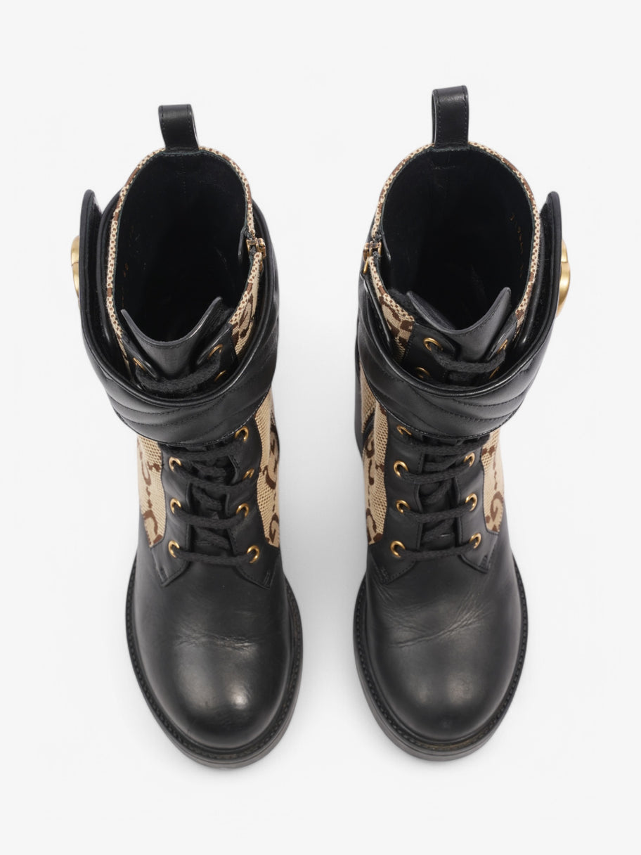 Gucci GG Platform Boots 90 Beige  / Black Leather EU 38 UK 5 Image 8