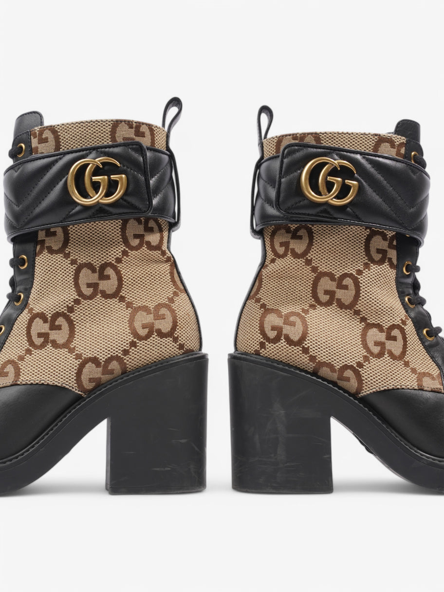 Gucci GG Platform Boots 90 Beige  / Black Leather EU 38 UK 5 Image 9