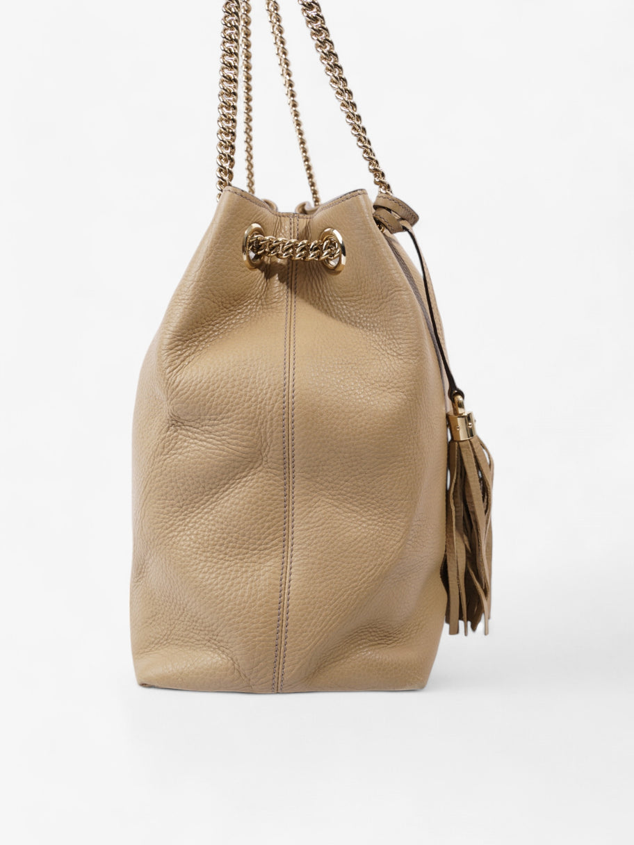 Gucci Soho Chain Tote Light Beige Calfskin Leather Large Image 3
