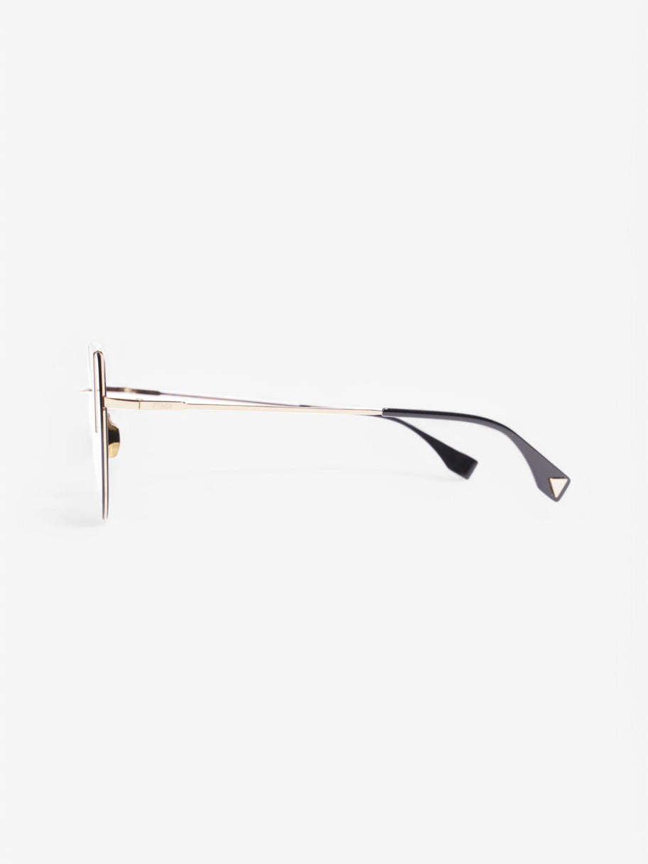 Fendi FF 0190/S Sunglasses Black / Gold Base Metal 140mm Image 2