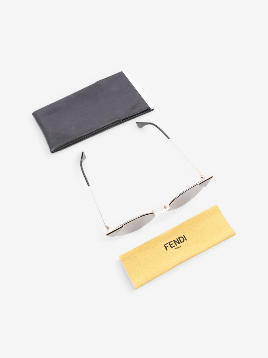 Fendi FF 0190/S Sunglasses Black / Gold Base Metal 140mm Image 6