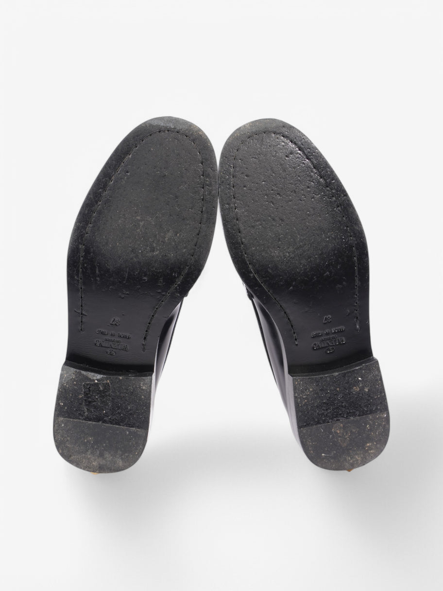Valentino Rockstud Loafers Black / Gold Leather EU 37 UK 4 Image 7