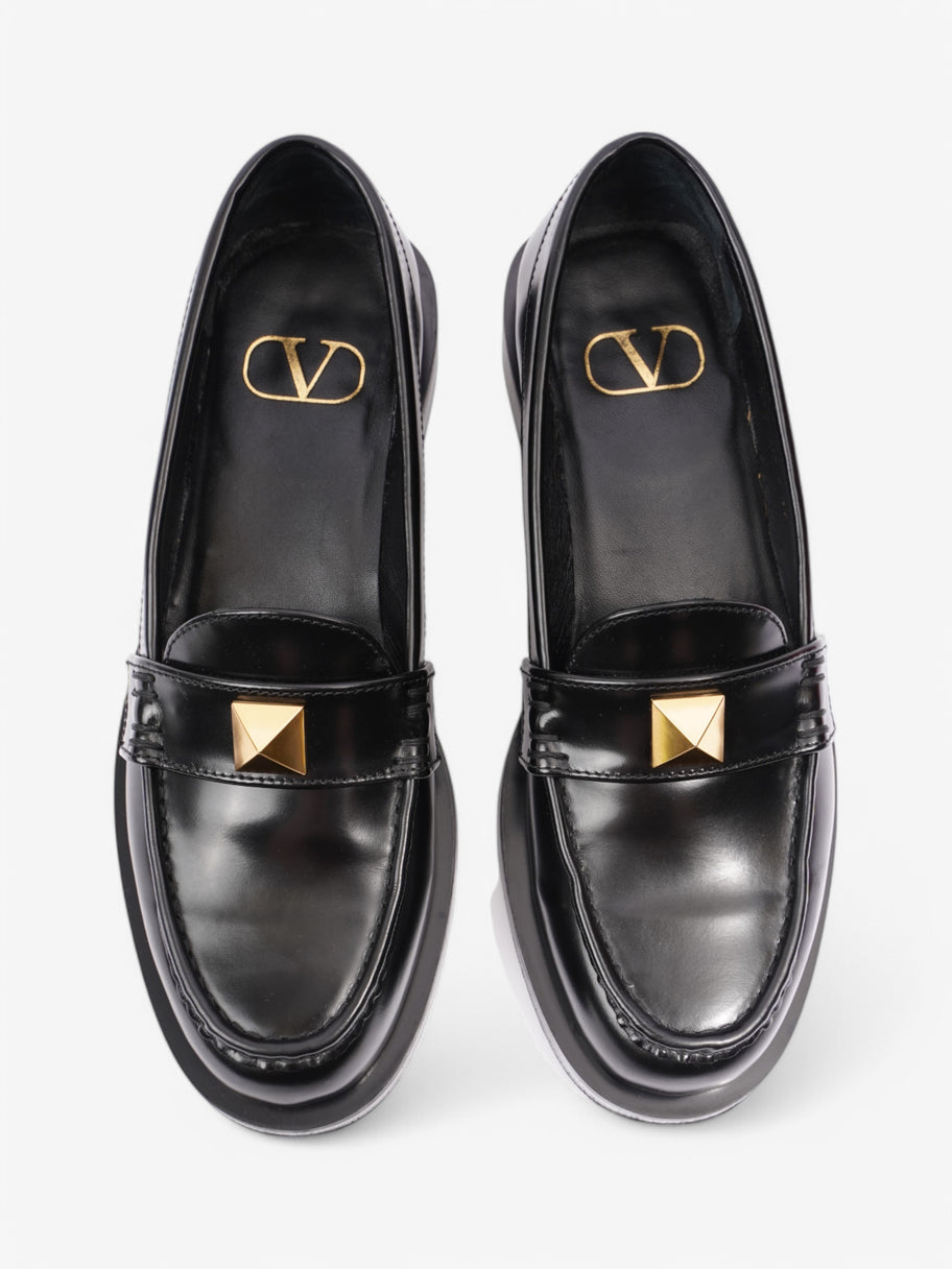 Valentino Rockstud Loafers Black / Gold Leather EU 37 UK 4 Image 8