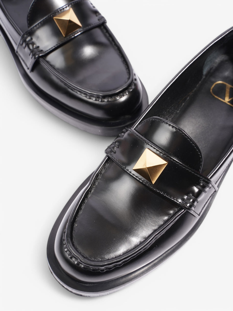 Valentino Rockstud Loafers Black / Gold Leather EU 37 UK 4 Image 9