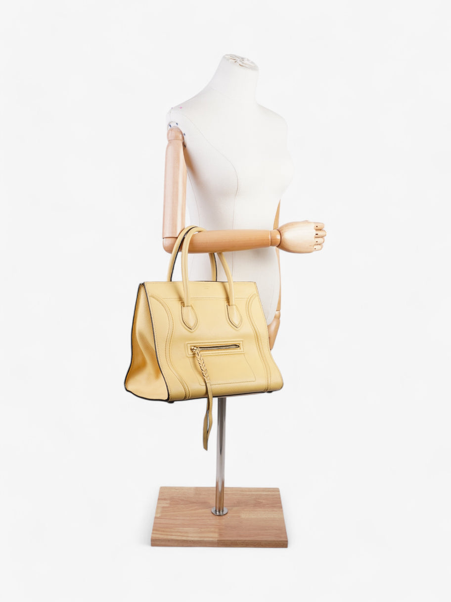 Celine Phantom Luggage Tote Yellow Leather Medium Image 11