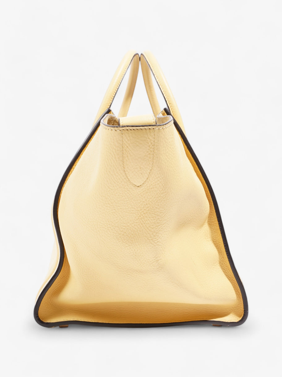 Celine Phantom Luggage Tote Yellow Leather Medium Image 14