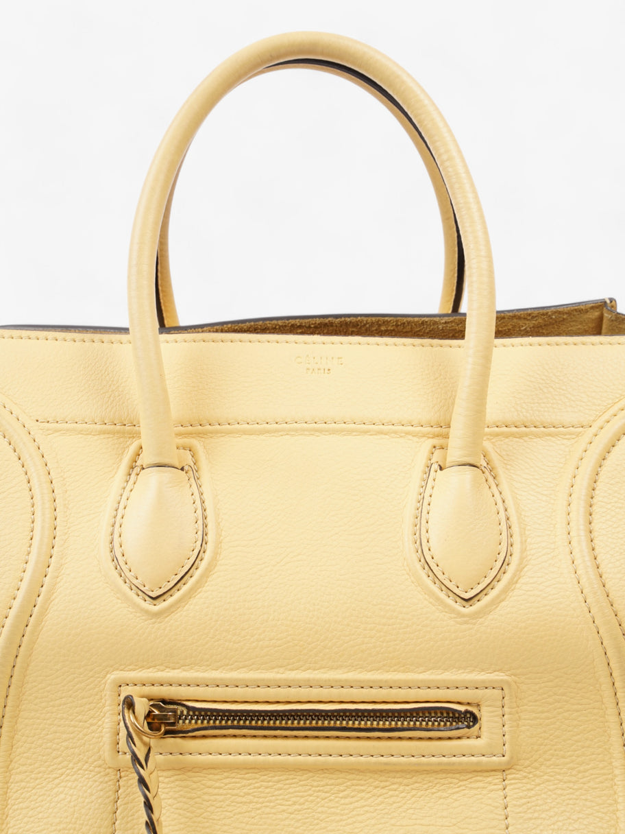 Celine Phantom Luggage Tote Yellow Leather Medium Image 16