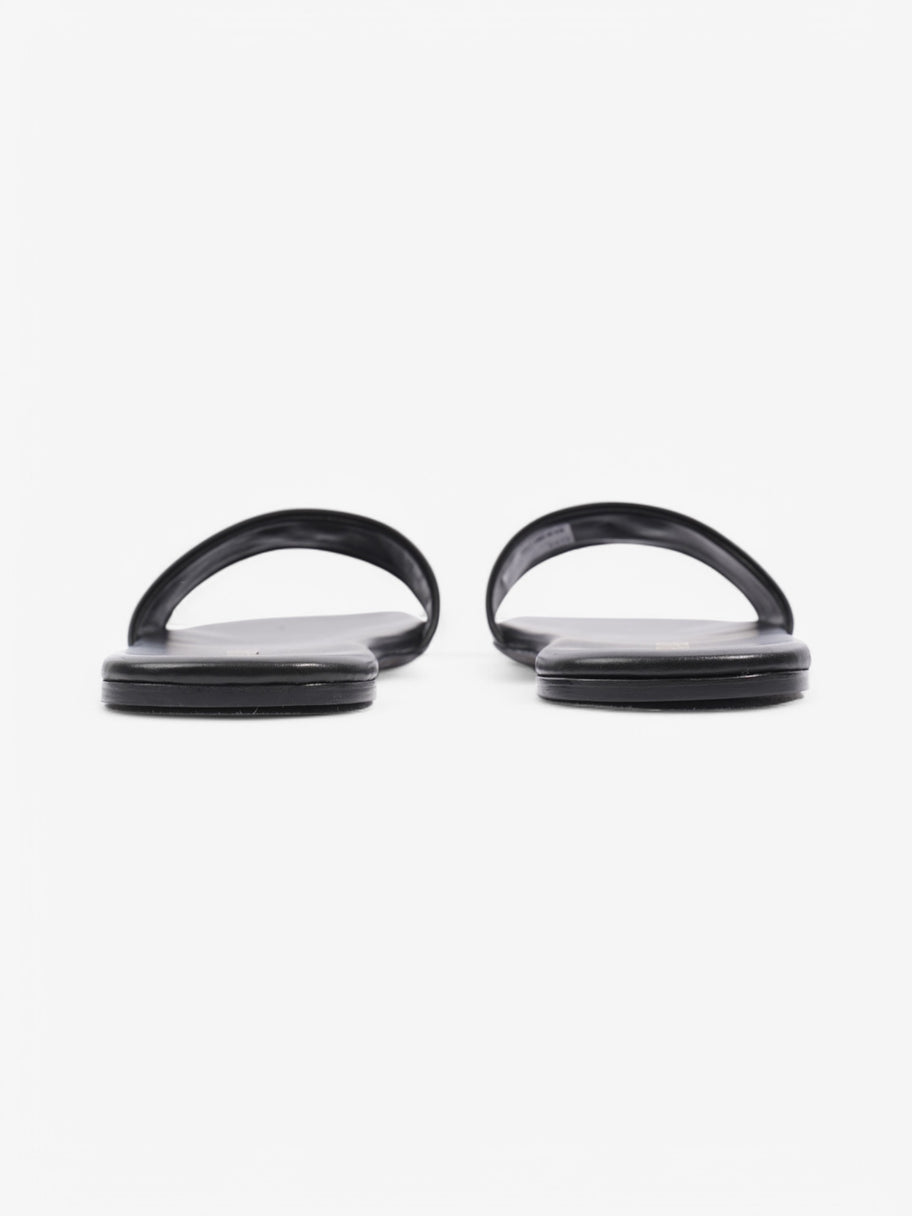 Prada Logo Slides Black Leather EU 39 UK 6 Image 6